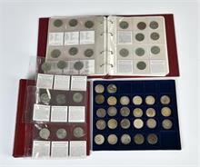 Konvolut von Münzen der Deutschen Demokratischen Republik und der Bundesrepublik. 65 Stück.