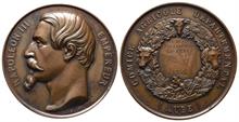 Frankreich, Napoléon III. 1852-1871, Bronzemedaille 1858