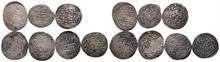 Orientalische Münzen, kl. Konvolut von Silbermünzen. 7 Stück