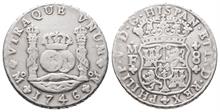Mexico, Philip V. 1700-1746, 8 Reales 1746