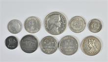 Baltikum, Konvolut von Münzen aus Lettland, Litauen und Estland. 10 Stück