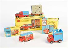 Corgi Toys, Chipperfields Kassenwagen, Elefanten Transporter + Giraffen Transporter