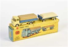 Corgi Toys, Gift Set No 11, LKW mit Zement + Holz Anhänger