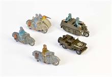 Britains, Minic Toys u.a., 5 Fahrzeuge