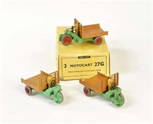 Dinky Toys, Händlerpackung 3x Motocart  27G