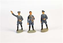 Elastolin, Göring in Luftwaffenuniform + 2 Generäle der Luftwaffe