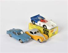 Dinky Toys, Mc Laren Rennwagen + Jaguar, Alfa