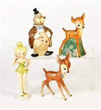 Goebel, 4 Figuren, Bambi u..a.