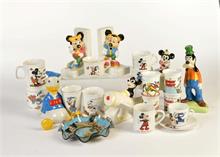 Disney Tassen + Porzellanfiguren