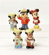 5 Micky Maus Figuren