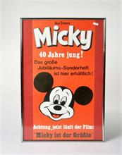 Plakat "Micky - 40 Jahre jung !" Jubiläum
