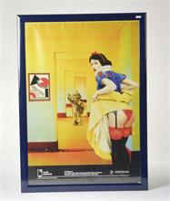 Plakat Ausstellung "Entartete Kunst", satirische Disney Darstellung