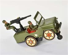 Militär Jeep mit MG Schütze