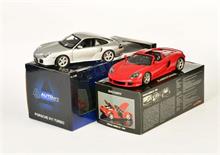 Autoart + Minichamps, Porsche 911 + Porsche Carrera GT 2004