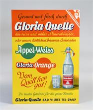 Gloria-Quelle, Blechschild