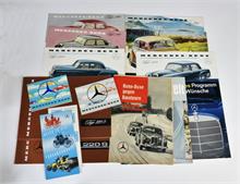 Mercedes Benz, div. Prospekte 1950/60er Jahre