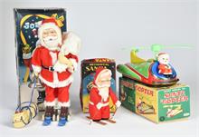 Santa Copter, Santa Skier & Jolly Santa
