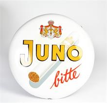 Juno Light Zigaretten, Emailleschild