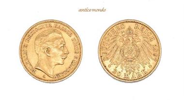 Kaiserreich Preussen , Wilhelm II., 1888-1918, 20 Mark , 1897 A