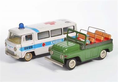 Ambulanz + Jeep Transporter