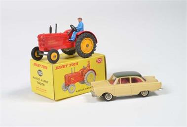 Dinky Toys/Tekno, DT. Nr. 300 Massey Harris Traktor Z 1, Tekno DKW