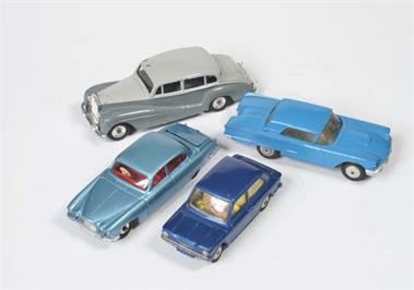 Dinky Toys, Corgi Toys: Jaguar, Rolls Royce, Hillmann Imp., Ford Thunderbird