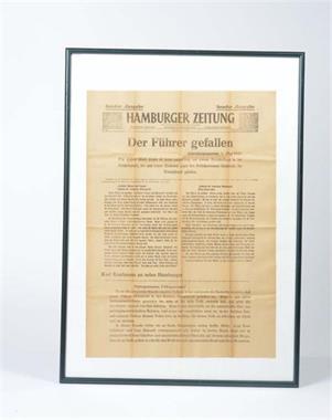 Plakat "Sonder Ausgabe Hamburger Zeitung"