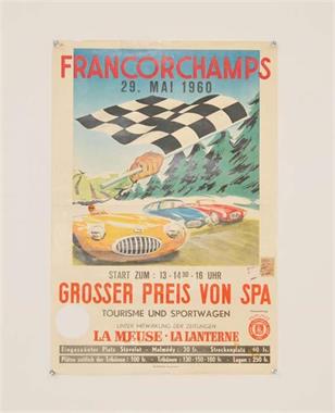 2 Plakate "Francorchamps 1960", "Nürburgring 1971"