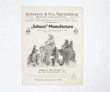 Schuco, Prospekt "Manufacture" 1920