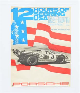 Plakat "Porsche Sebring" 1971