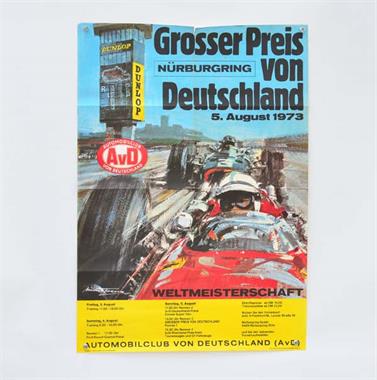 Plakat "Großer Preis von Deutschland" Nürburgring 1973