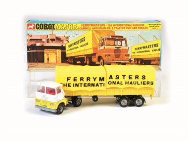Corgi Toys, Scamnell "Ferry Masters" Truck, gelb/weiß