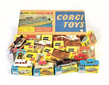 Corgi Toys, GS 25 Tankstellen Bausatz Geschenkset (vollständig)