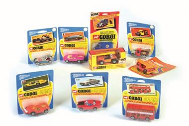 Corgi Toys, 8x Whizz Wheels Junior + 1x Whizz Wheels