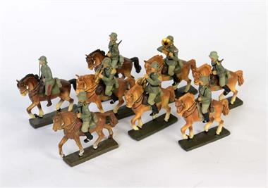 Lineol, 8 Soldaten zu Pferd