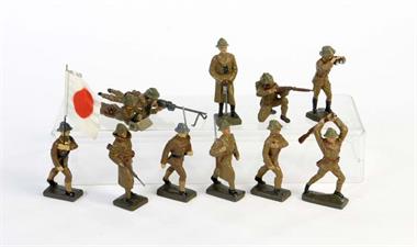Lineol, 11 Japanische Soldaten