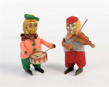 SFA, Affe + Clown mit Violine/Trommel