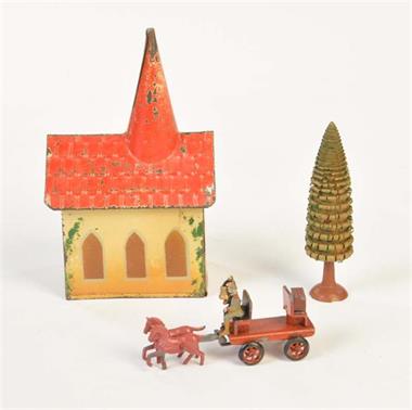 Plank, Miniaturen (Kirche, Feuerwehr u.a.)