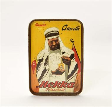 Crüwell Tabak Tablett "Mekka Feinschnitt"