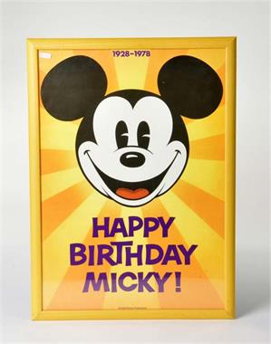 Plakat "Happy Birthday Micky"