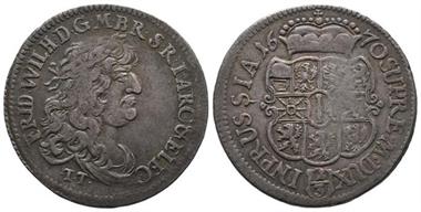 Brandenburg Preußen, Friedrich Wilhelm 1640-1688, 1/3 Taler 1670
