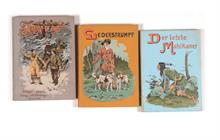 3 Jugendbücher "Tim der Trapper", "Lederstrumpf", "Der letzte Mohikaner"