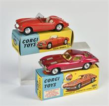 Corgi Toys, 310 Chevrolet Corvette Sting Ray & 302 MGA