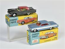 Corgi Toys, 235 Oldsmobile Super & 214 Ford Thunderbird