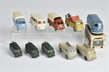 Wiking, Corgi Toys u.a., Konvolut VW Busse