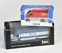 IXO Models, Berliet Stradair Matra Sports Transport & ROS Iveco Daily Ferrari