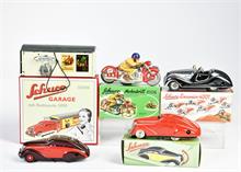 Schuco, Wendeauto 1010, Motodrill, Examico & Garage mit Radioauto