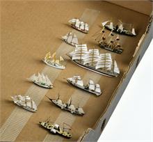 7 Segelschiff Modelle, verschiedene Hersteller