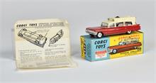 Corgi Toys, 437 Superior Ambulance on Cadillac Chassis