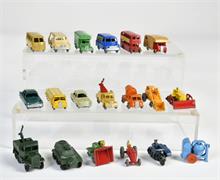 Dinky Toys & Matchbox, 19 Modelle